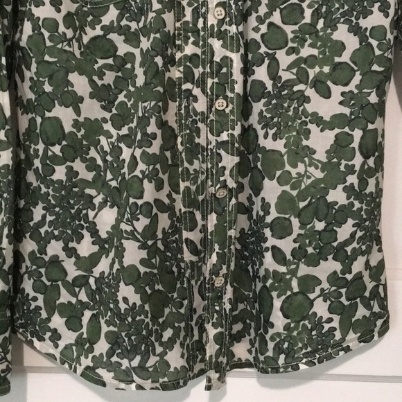 Tory Burch button down shirt size 4 Preowned - Picture 4 of 6